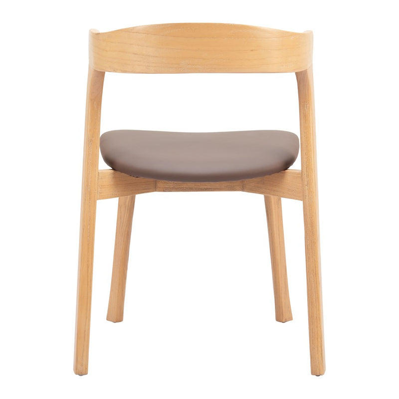 Zuo Modern Pioro Dining Chair, Set of 2, Brown/Natural