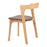 Zuo Modern Pioro Dining Chair, Set of 2, Brown/Natural