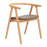 Zuo Modern Peker Dining Chair/Set of 2, Brown/Natural - 110553