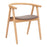 Zuo Modern Peker Dining Chair, Set of 2, Brown/Natural