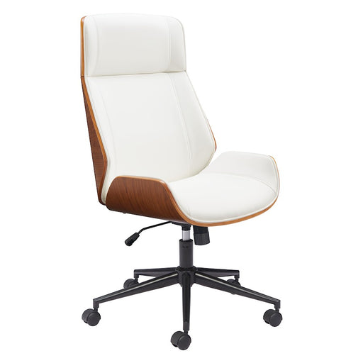 Zuo Modern Flex High Back Office Chair, White - 110560