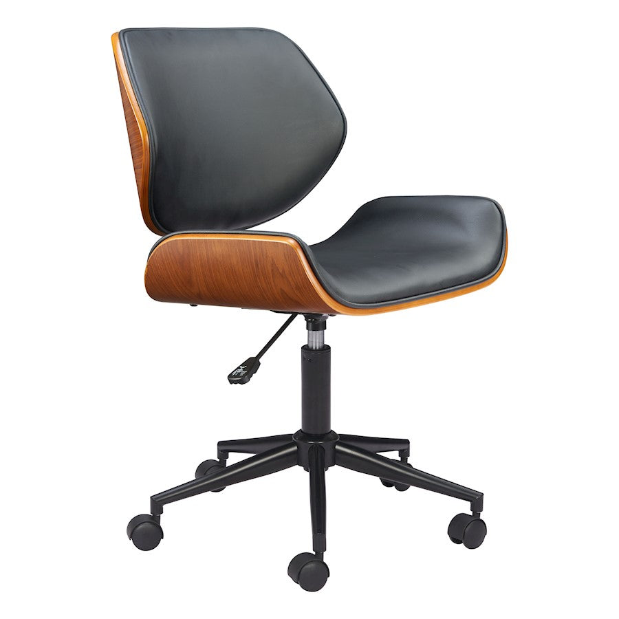 Zuo Modern Flex Low Back Office Chair, Black - 110561
