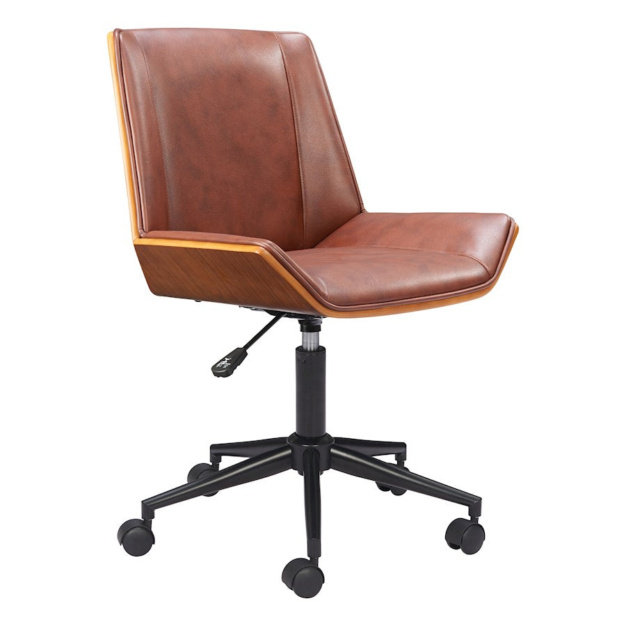 Zuo Modern Maker Office Chair, Brown - 110567