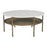 Zuo Modern Bild Coffee Table, White/Brass