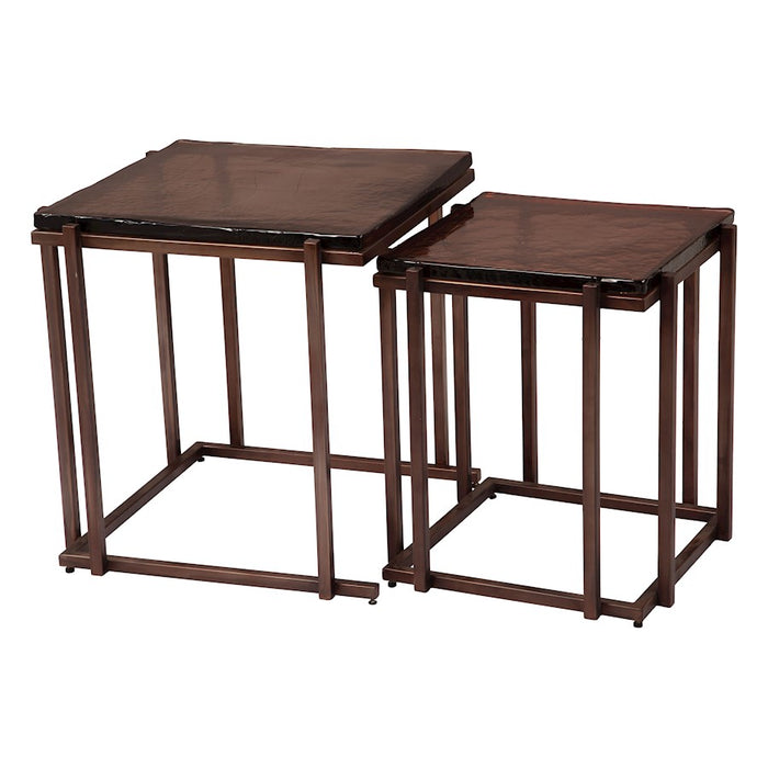 Zuo Modern Shimai Nesting Table, Set of 2, Bronze