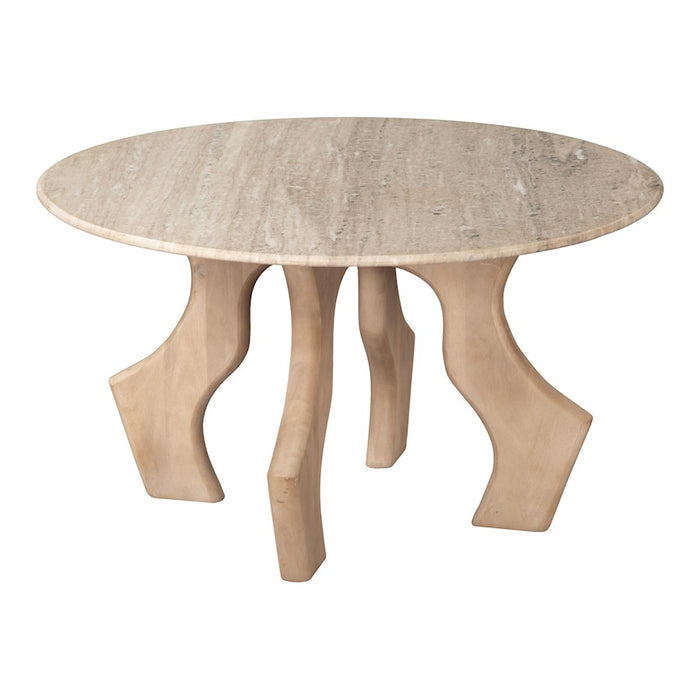 Zuo Modern Eda Coffee Table, White/Natural