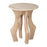 Zuo Modern Eda Side Table, White/Natural