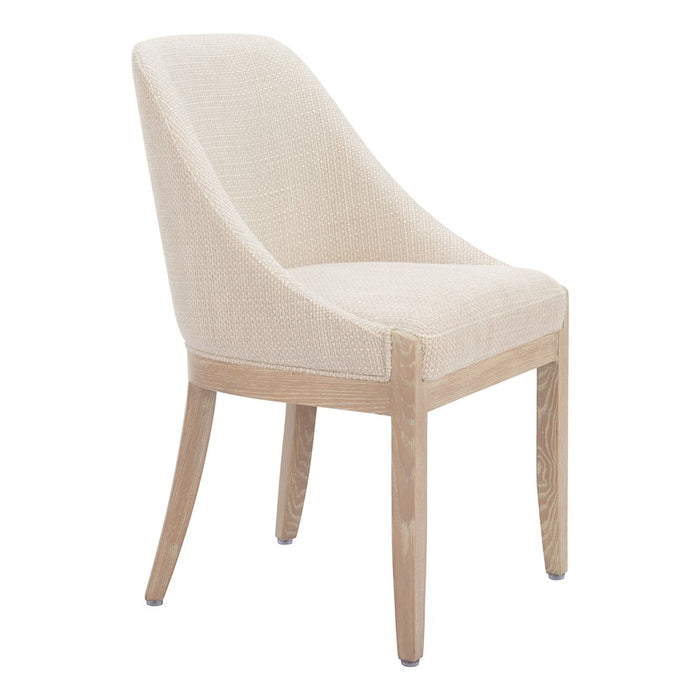 Zuo Modern Calmo Dining Chair, Beige