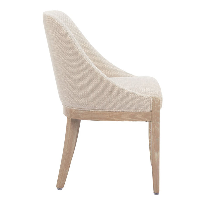Zuo Modern Calmo Dining Chair, Beige