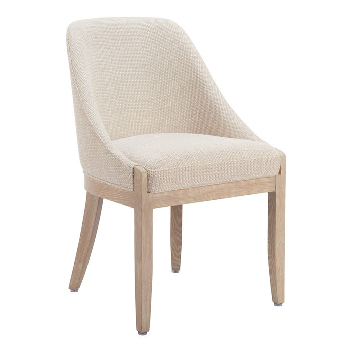 Zuo Modern Calmo Dining Chair, Beige