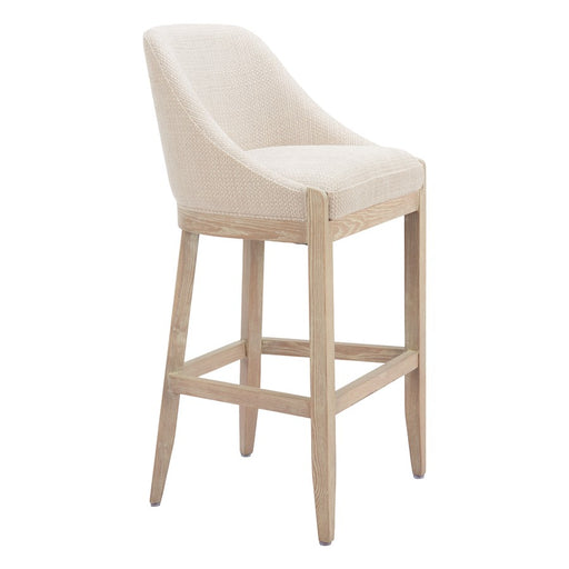 Zuo Modern Calmo BarStool, Beige - 110647