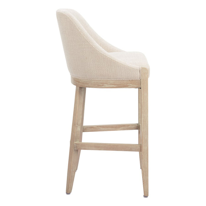 Zuo Modern Calmo BarStool, Beige
