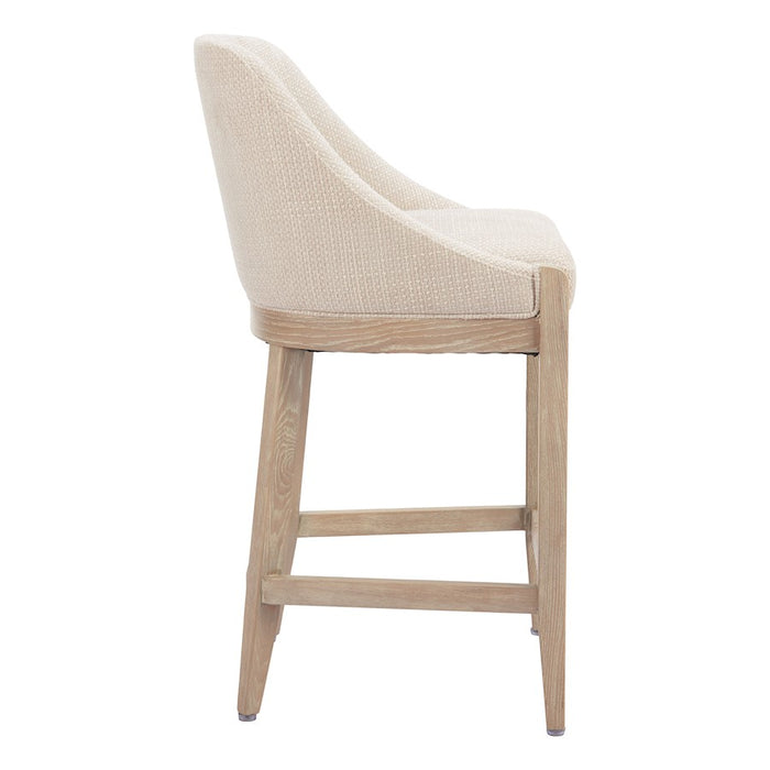 Zuo Modern Calmo Counter Stool, Beige