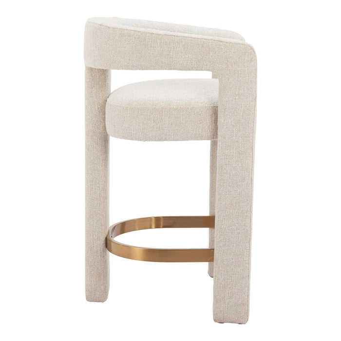 Zuo Modern Saiko Counter Stool, Beige