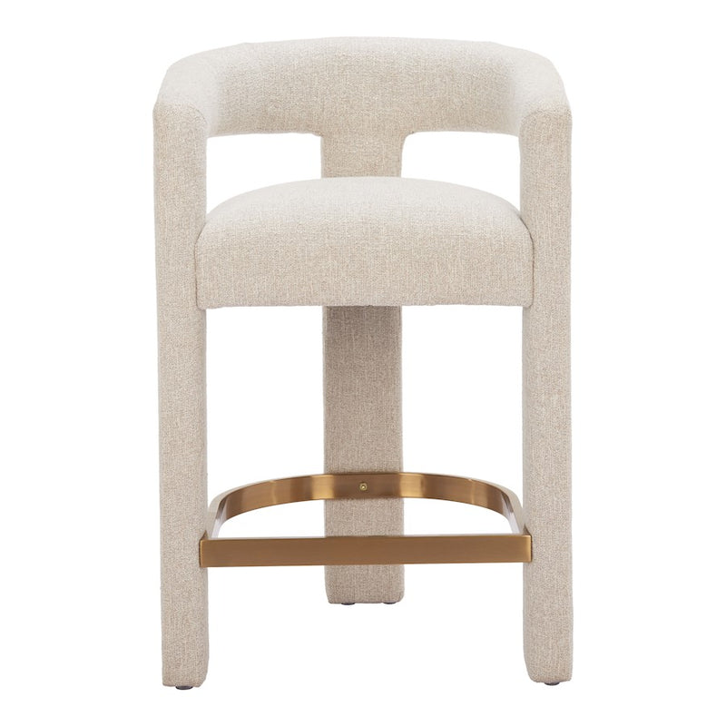 Zuo Modern Saiko Counter Stool, Beige