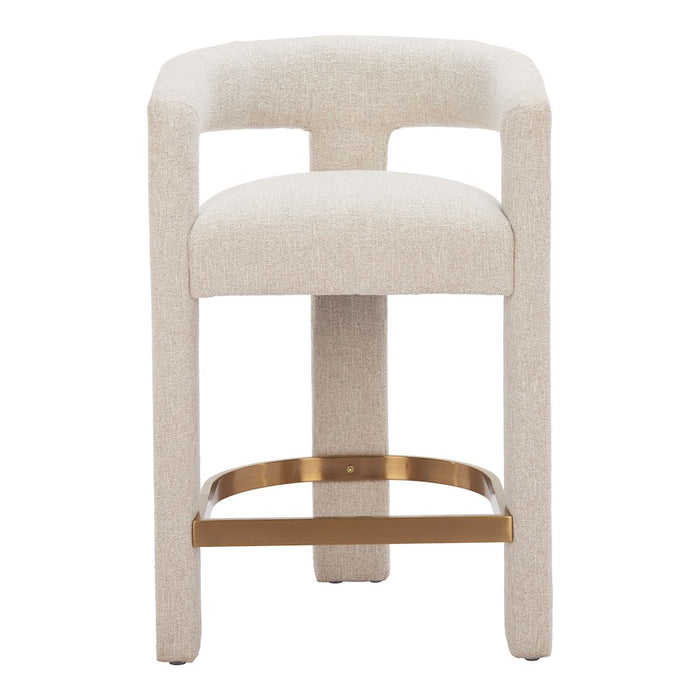 Zuo Modern Saiko Counter Stool, Beige