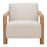 Zuo Modern Subliem Accent Chair, Cotton White