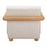 Zuo Modern Subliem Accent Chair, Cotton White