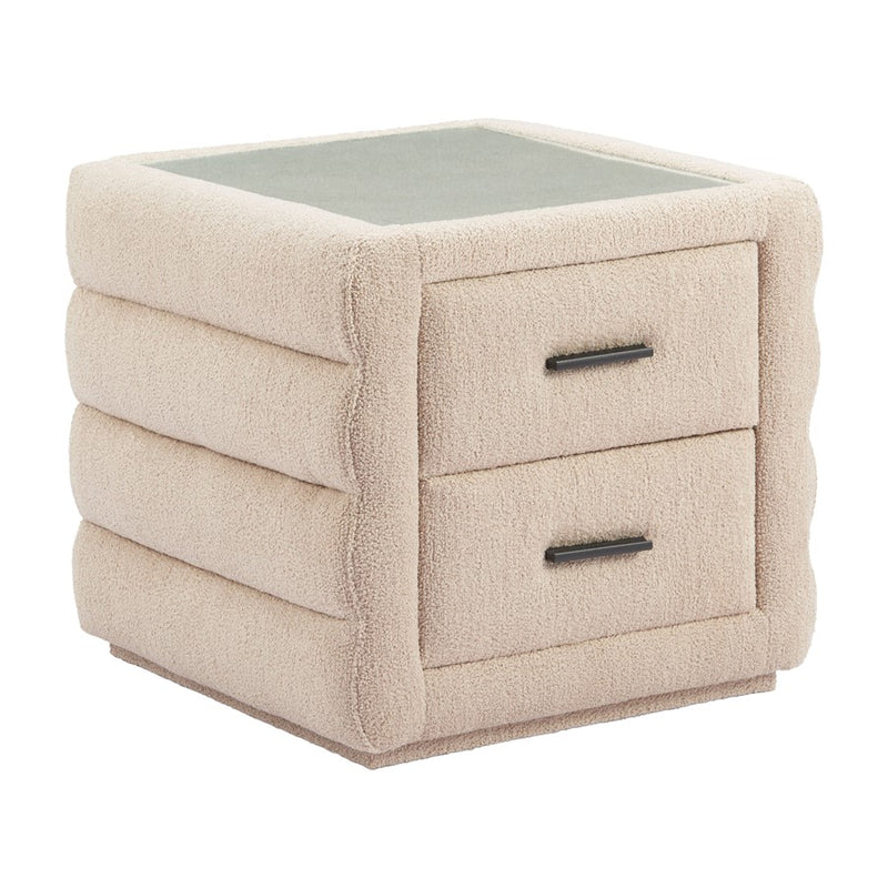Zuo Modern Soffice Nightstand, Beige - 110651