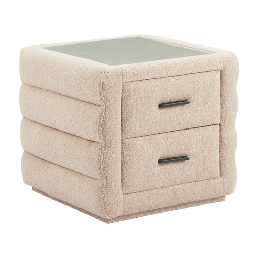 Zuo Modern Soffice Nightstand, Beige - 110651