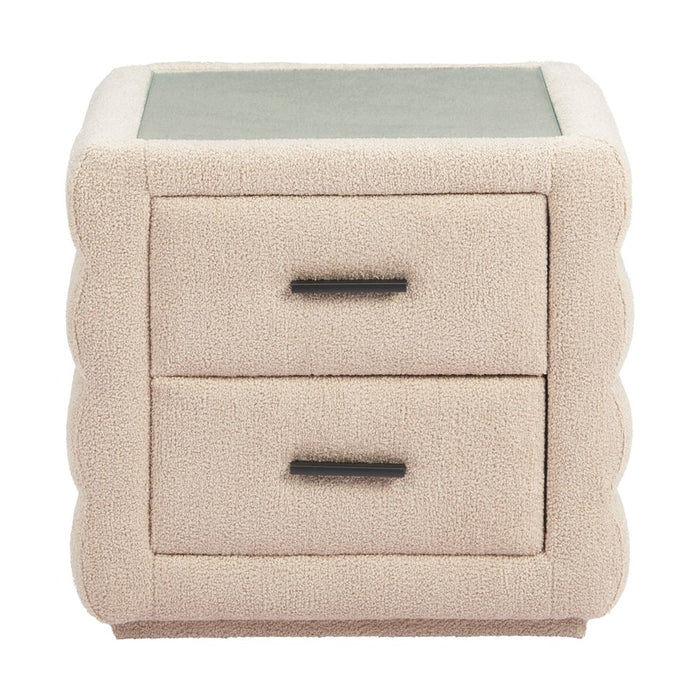 Zuo Modern Soffice Nightstand, Beige