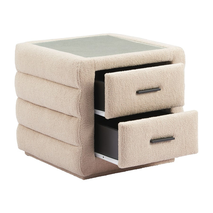 Zuo Modern Soffice Nightstand, Beige