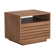 Zuo Modern Slit Nightstand, Walnut - 110653