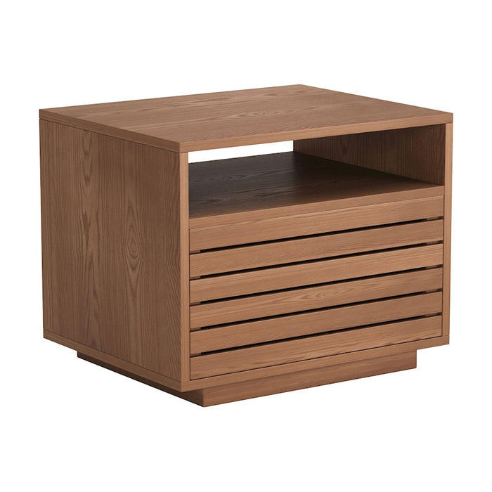 Zuo Modern Slit Nightstand, Walnut
