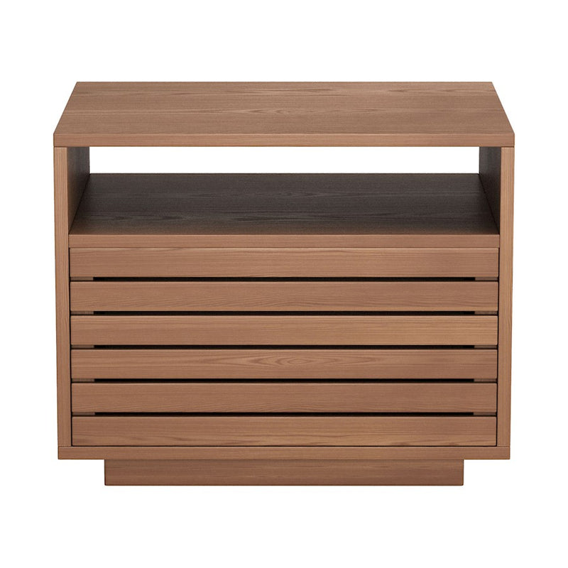 Zuo Modern Slit Nightstand, Walnut