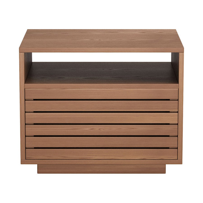 Zuo Modern Slit Nightstand, Walnut