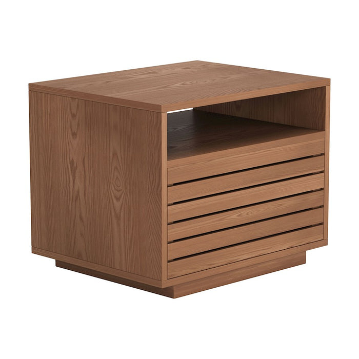 Zuo Modern Slit Nightstand, Walnut