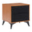 Zuo Modern Zarif Nightstand, Black/Walnut - 110654