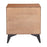 Zuo Modern Zarif Nightstand, Black/Walnut
