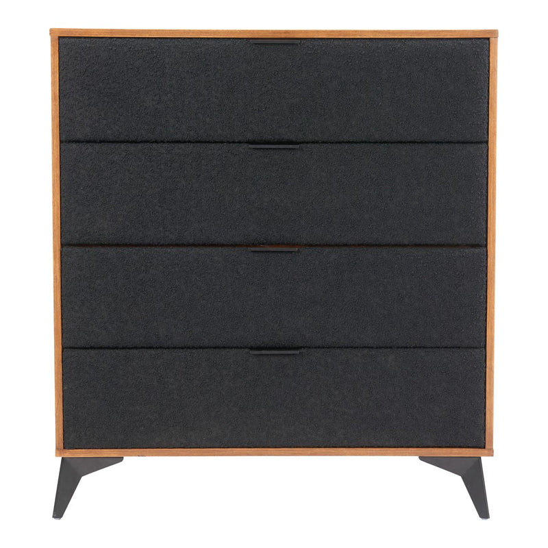 Zuo Modern Zarif Chest, Black/Walnut