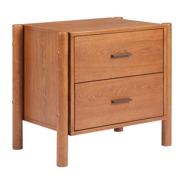 Zuo Modern Beleza Nightstand, Walnut - 110656