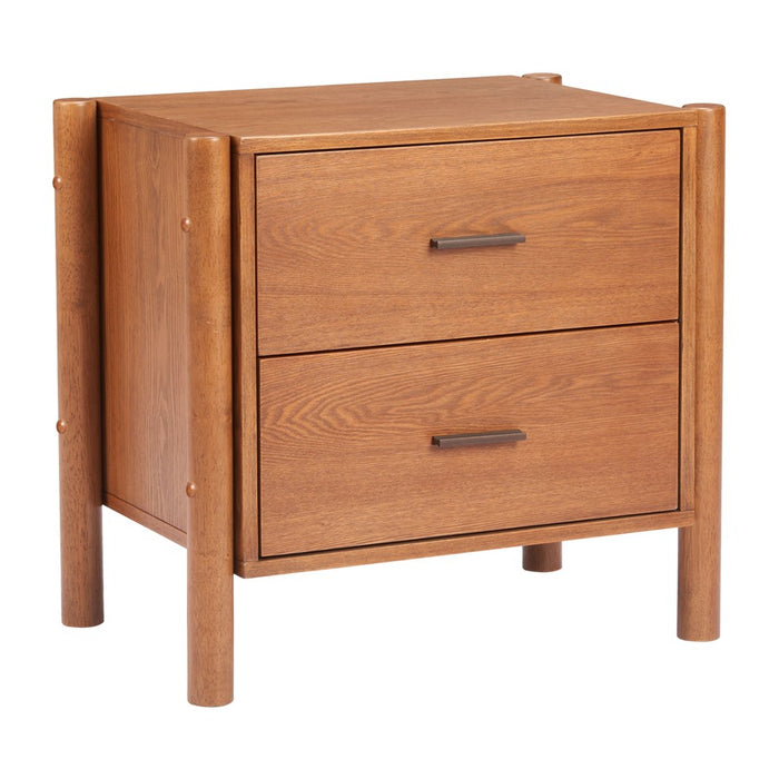 Zuo Modern Beleza Nightstand, Walnut