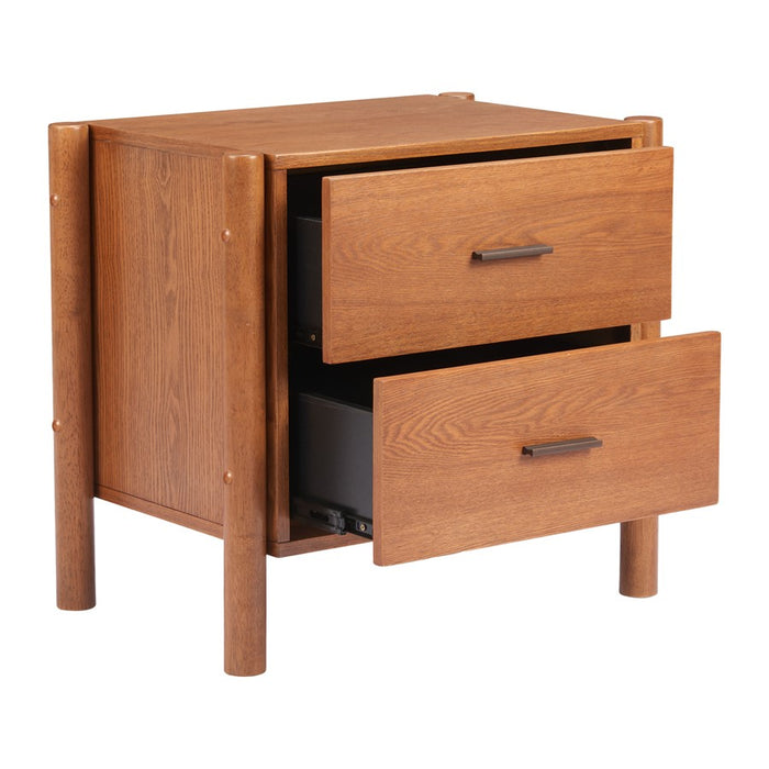 Zuo Modern Beleza Nightstand, Walnut