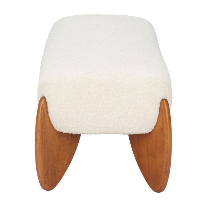 Zuo Modern Charm Bench, Ivory