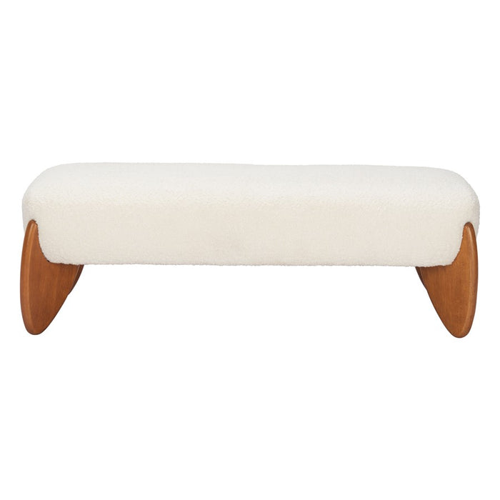 Zuo Modern Charm Bench, Ivory