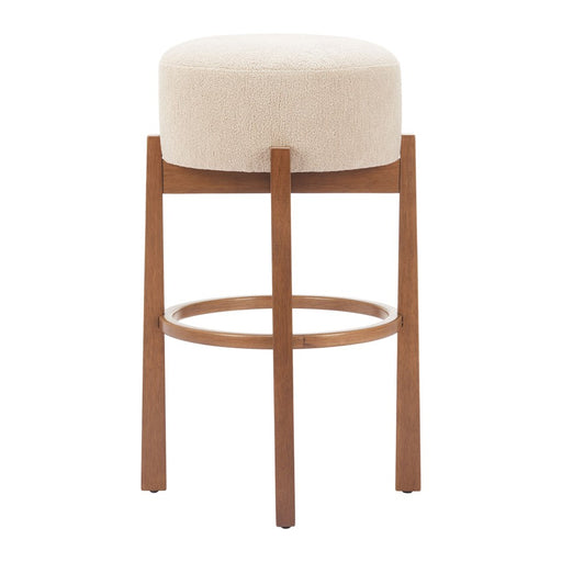 Zuo Modern Nade BarStool/Set of 2, Beige/Walnut