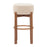 Zuo Modern Nade BarStool/Set of 2, Beige/Walnut