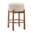 Zuo Modern Nade Counter Stool/Set of 2, Beige/Walnut - 110662