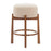 Zuo Modern Nade Counter Stool/Set of 2, Beige/Walnut