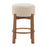 Zuo Modern Nade Counter Stool/Set of 2, Beige/Walnut