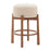Zuo Modern Nade Counter Stool/Set of 2, Beige/Walnut