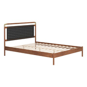 Zuo Modern Netz Queen Bed, Black/Walnut - 110666