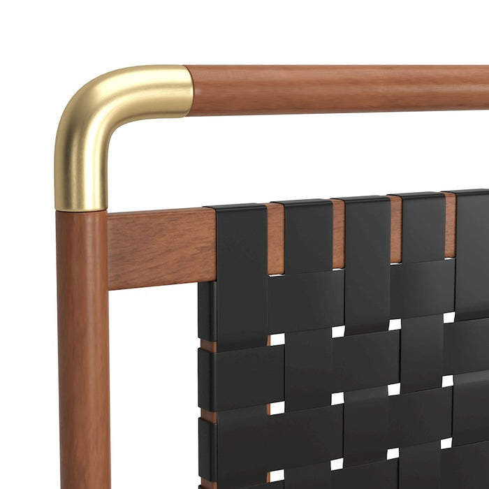 Zuo Modern Netz Queen Bed, Black/Walnut