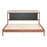 Zuo Modern Netz King Bed, Black/Walnut