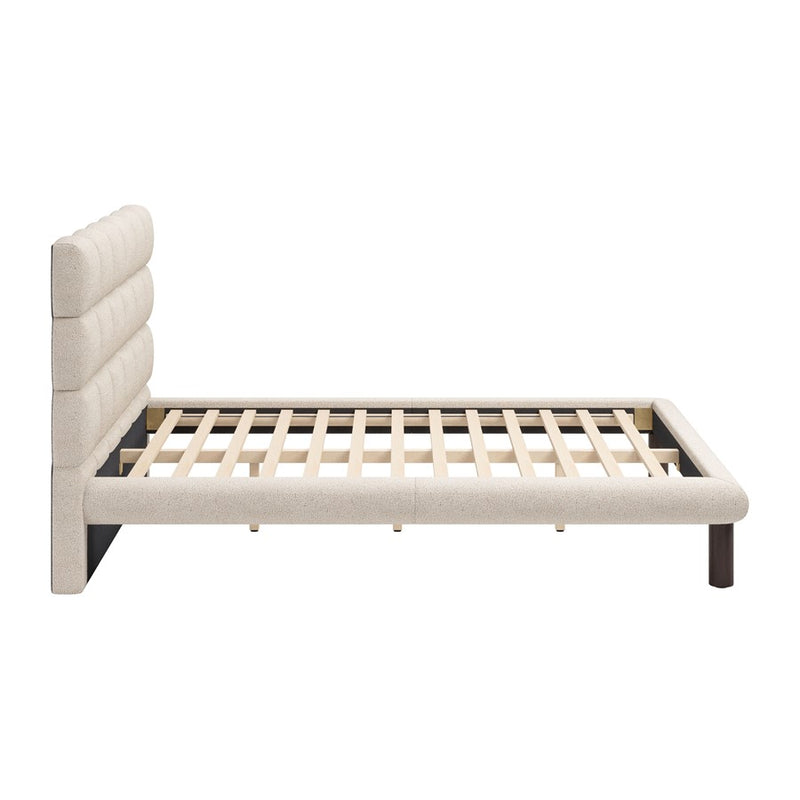 Zuo Modern Placid Queen Bed, Beige