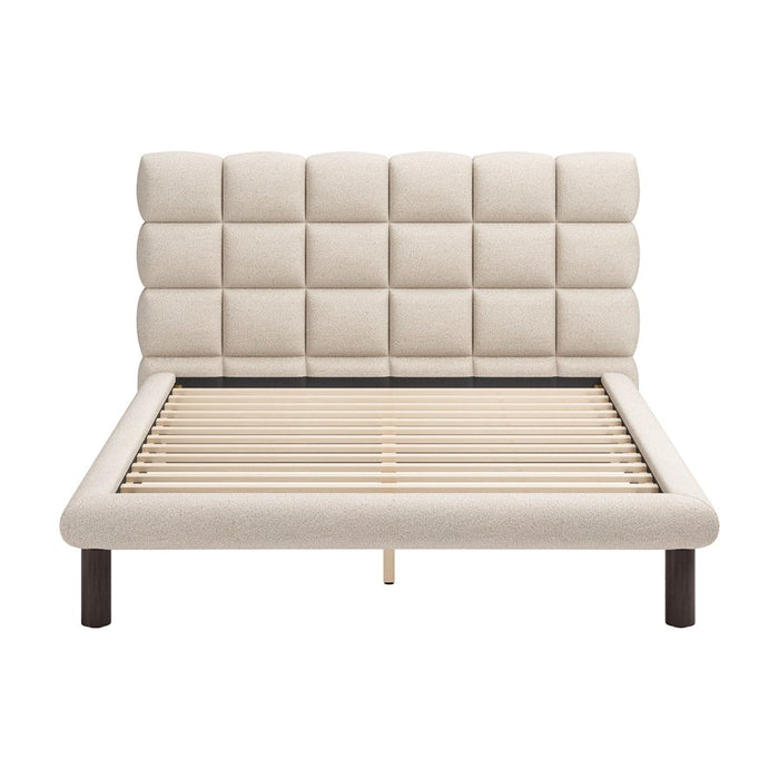 Zuo Modern Placid Queen Bed, Beige